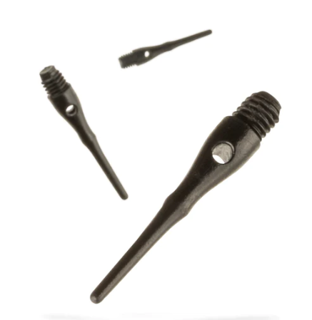 Viper Tufflex Tips III 2BA Black 1000Ct Soft Dart Tips