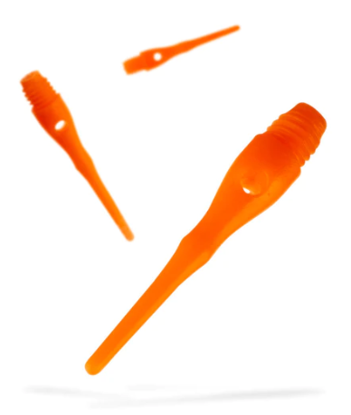 Viper Tufflex Tips III 2BA Orange 1000Ct Soft Dart Tips