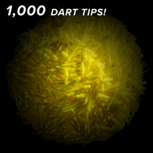 Load image into Gallery viewer, Viper Tufflex Tips III 2BA Yellow 1000Ct Soft Dart Tips