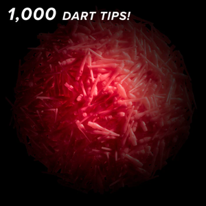 Viper Tufflex Tips III 2BA Pink 1000Ct Soft Dart Tips