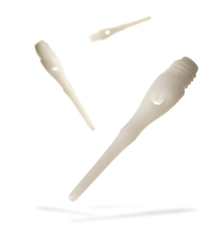 Viper Tufflex Tips III 2BA White 1000ct Soft Dart Tips