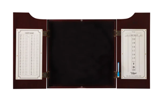 Viper Hudson Dartboard Cabinet Mahogany