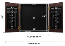 Load image into Gallery viewer, Viper Vault Dartboard Cabinet with Shot King Sisal Dartboard