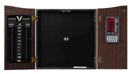 Viper Vault Deluxe Dartboard Cabinet with Pro Score