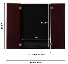 Load image into Gallery viewer, Viper Metropolitan Mahogany Soft Tip Dartboard Cabinet
