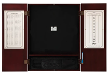 Load image into Gallery viewer, Viper Metropolitan Mahogany Steel Tip Dartboard Cabinet