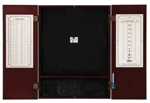 Viper Metropolitan Mahogany Steel Tip Dartboard Cabinet