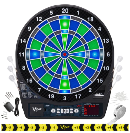 Viper Ion Illuminated Electronic Dartboard, 15.5