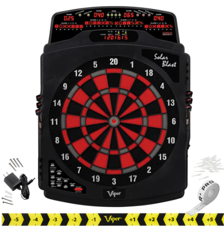 Viper Solar Blast Electronic Dartboard, 15.5