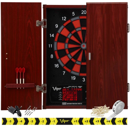 Viper Neptune Electronic Dartboard and Cabinet Hybrid, 15.5