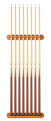 Viper Traditional Oak 8 Cue Wall Cue Rack