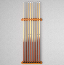 Load image into Gallery viewer, Viper Traditional Oak 8 Cue Wall Cue Rack