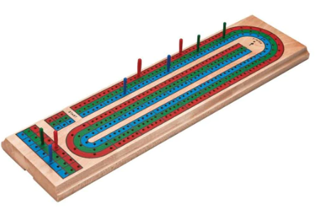 Mainstreet Classics Wooden Barony Cribbage Board