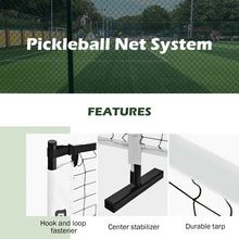 Load image into Gallery viewer, 22 Feet Portable Pickleball Net Set System with Carry Bag for Indoor Outdoor Game