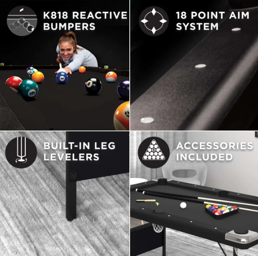 Fat Cat Trueshot 6' Folding Billiard/Pool Table