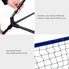 Load image into Gallery viewer, Portable 10 x 5 Feet Beach Badminton Training Net with Carrying Bag