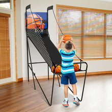 Load image into Gallery viewer, Foldable Single Shot Basketball Arcade Game with Electronic Scorer and Basketballs