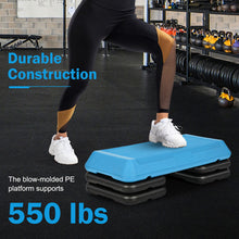 Load image into Gallery viewer, 29 Inch Adjustable Workout Fitness Aerobic Stepper Exercise Platform