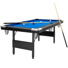 Load image into Gallery viewer, 6 Feet Foldable Billiard Pool Table with Complete Set of Balls