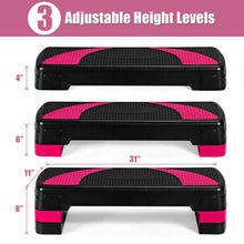 Load image into Gallery viewer, 31 Inch Adjustable Exercise Aerobic Stepper with Non-Slip Pads