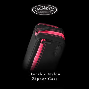 Casemaster Plazma Pro Dart Case Black with Pink Zipper and Phone Pocket - Top Table Sports 