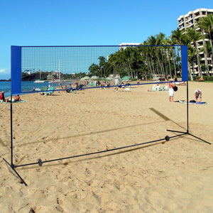 Portable 10 x 5 Feet Beach Badminton Training Net with Carrying Bag