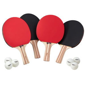 Viper Two Star Tennis Table Four Racket and Six Ball Set - Top Table Sports 