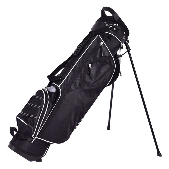 Golf Stand Cart Bag with 4 Way Divider Carry Organizer Pockets