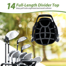 Load image into Gallery viewer, 14-Way Golf Cart Stand Bag with Waterproof Rain Hood