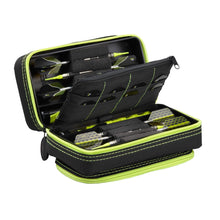 Load image into Gallery viewer, Casemaster Plazma Pro Dart Case Black with Yellow Zipper and Phone Pocket - Top Table Sports 