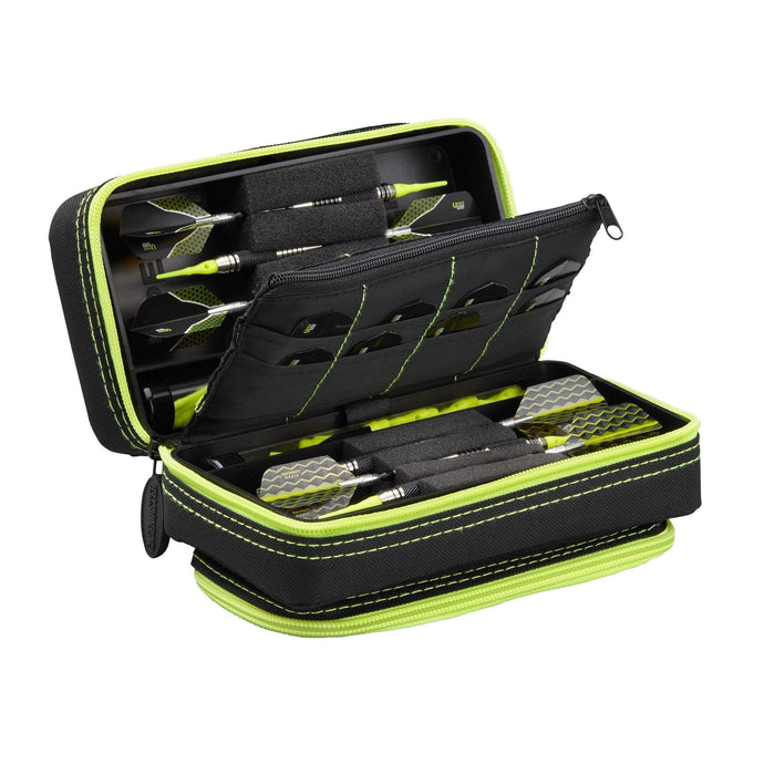 Casemaster Plazma Pro Dart Case Black with Yellow Zipper and Phone Pocket - Top Table Sports 